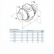 GHP TT 100 Extraction Fan 145 / 187 m³/h Lüftungsset 