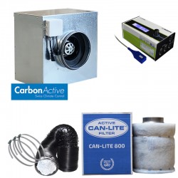 CarbonActive EC Silent Box 750m³/h 200mm inkl. GrowControl FANBASE EC